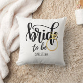 Coussin Épouse à être Mariage Fête des mariées de bachelor (Couverture)