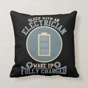 Coussin Épouse d'électricien Épouse Mari de technicien en 