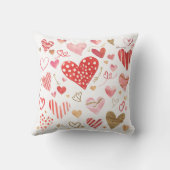 Coussin Épouse Élégant Moderne Chic Écriture Rouge Personn (Verso)