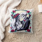 Coussin Épouse gothique de squelette et de la chambre roma (Couverture)