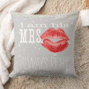 Coussin Épouse sous les étoiles toujours droite Accent Cou