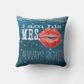 Coussin Épouse sous les étoiles toujours droite Accent Cou (Verso)