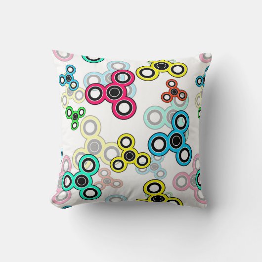 Coussin Épouses multicolores (Recto)