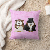 Coussin épousez nouvellement les hiboux (Couverture)