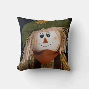 Coussin Épouvantail et Casquette vert réversible vert
