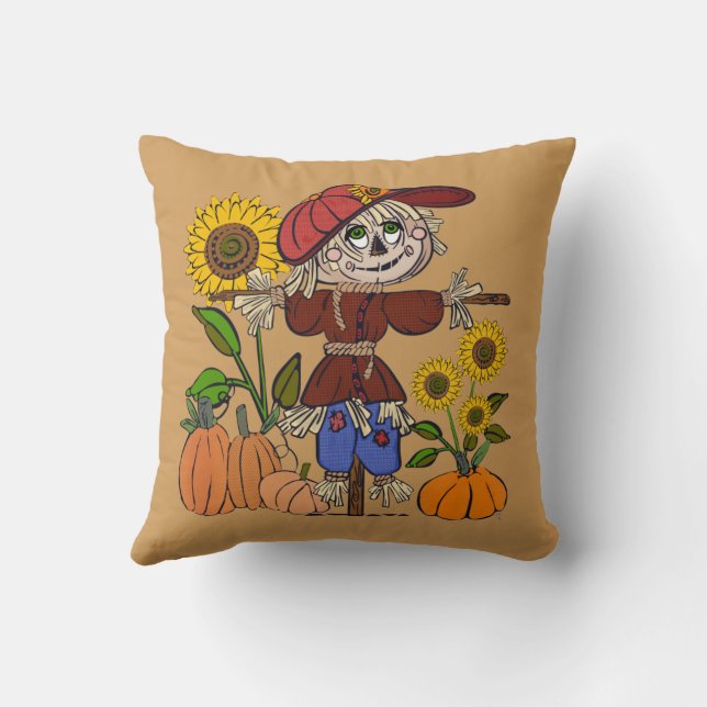 Coussin Épouvantail Super Mignon (Verso)