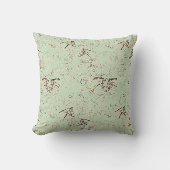 Coussin équestre vintage (Recto)