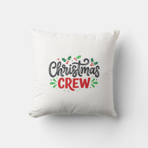 Coussin Équipage de Noël Fête festive
