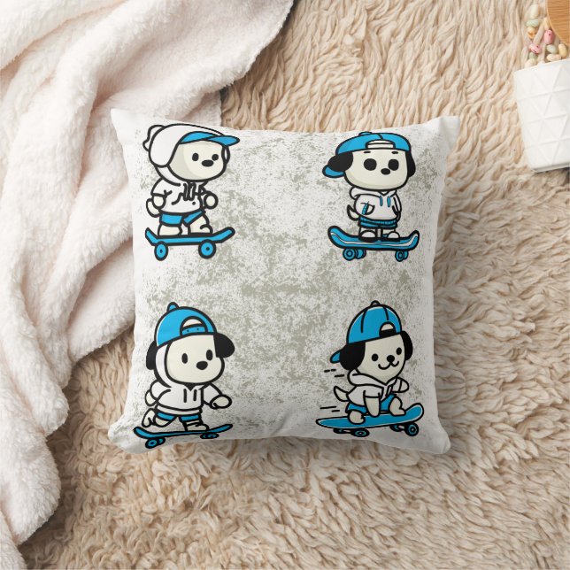 Coussin Équipage de patinage (Couverture)
