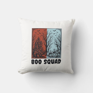 Coussin Équipe Boo Modèle de Chemise de Citrouille Hallowe