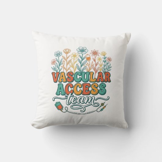 Coussin Équipe d'accès vasculaire Floral Conception de che (Recto)