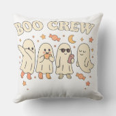 Coussin Équipe de fantômes mignons pour Halloween drôle (Verso)