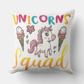 Coussin Équipe de la licorne (Recto)
