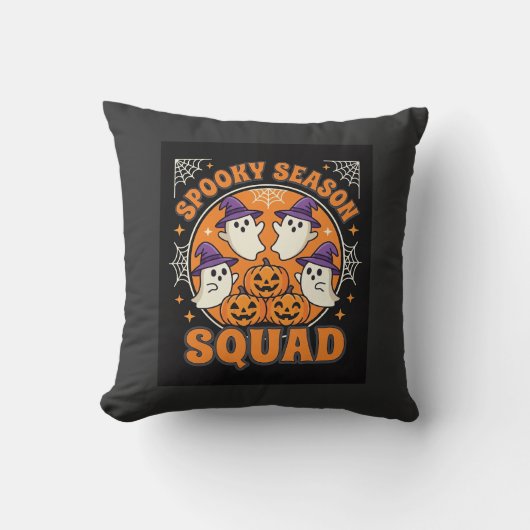 Coussin Équipe de la saison effrayante d'Halloween Design  (Recto)