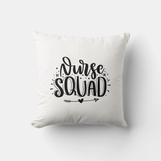 Coussin Équipe de l'infirmière cadeau (Recto)