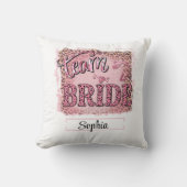 Coussin Équipe de mariée design personnalisé féroce et amu (Recto)