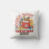 Coussin Équipe de Noël de cousins rétro appariés pour en (Recto)
