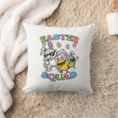 Coussin Équipe de Pâques Lapin Œuf Poussin Dab Équipage Co (Couverture)