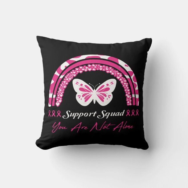 Coussin Équipe de soutien Vous n'êtes pas seul (Recto)
