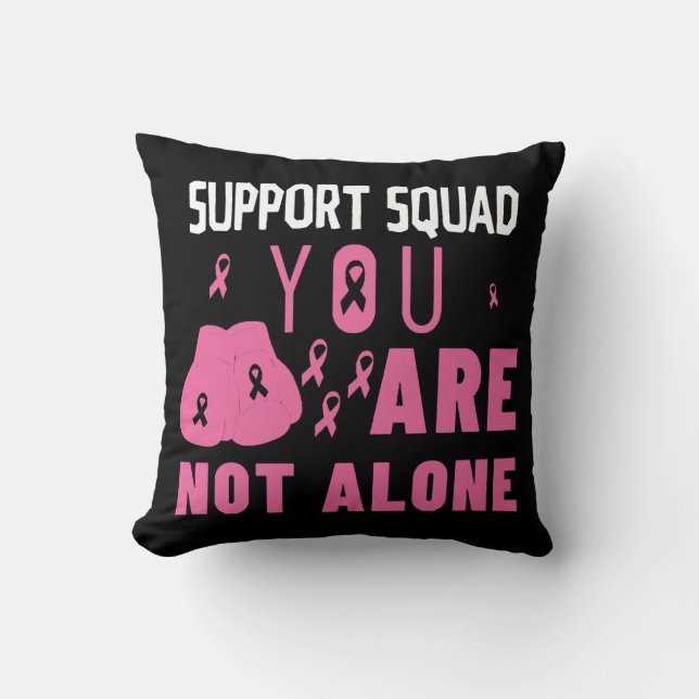 Coussin Équipe de soutien Vous n'êtes pas seul (Recto)