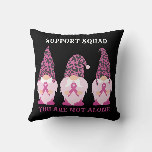 Coussin Équipe de soutien Vous n'êtes pas seul (Verso)