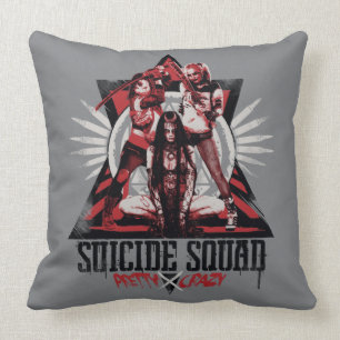 Coussin Équipe de suicide   Jolies filles d'escouade folle