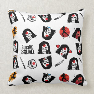 Coussin Équipe de suicide   Katana Emoji Motif
