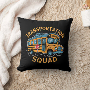 Coussin Équipe de transport des conducteurs d'autobus scol