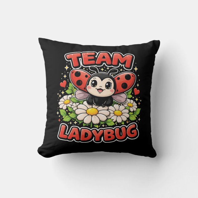 Coussin Équipe Ladybug (Recto)