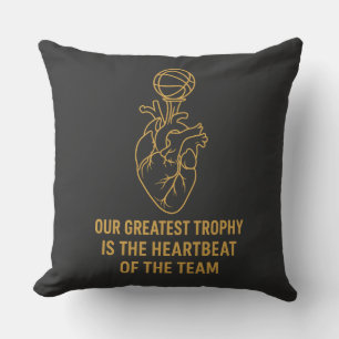 Coussin Équipe reconnaissante – Notre plus grand trophée e