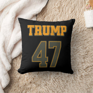 Coussin Équipe Retro Trump 47 Vintage