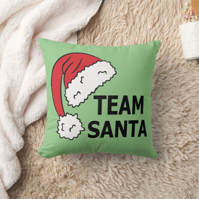 Coussin Équipe Santa ,Cadeau de Noël Cool (Couverture)