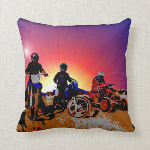Coussin Équitation de motocyclette du motocross du garço