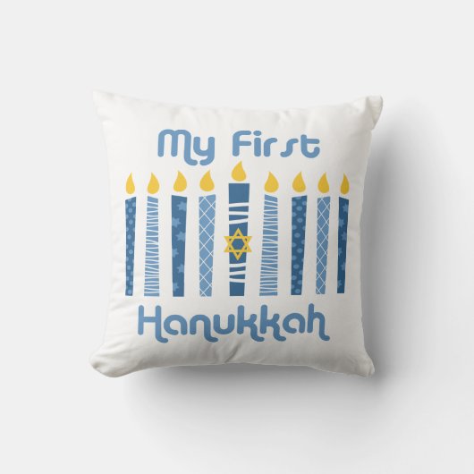 Coussin ęr Bougies de Hanoukka (Recto)
