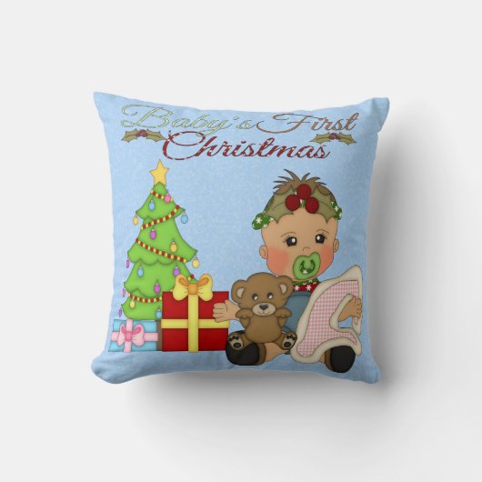 Coussin Ęr carreau de Noël du bébé (Recto)