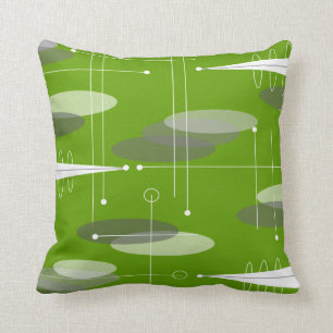 Coussin Ère atomique inspirée en chaux