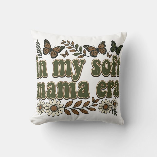 Coussin Ère Maman Douce Groovy Graphique Distressé Esthéti (Recto)