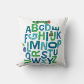 Coussin Eric Carle | Alphabet Motif de lettres Caterpillar (Recto)
