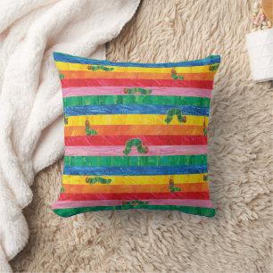 Coussin Eric Carle   Caterpillar Rainbow Stripe Motif