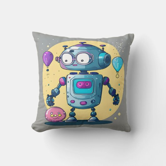 Coussin Erik the Brainy Bot (Recto)