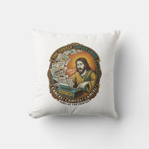 Coussin Erreur d'imprimante Jésus 100 exemplaires couleur