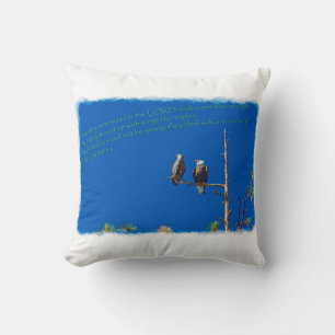 Coussin Esaïe 40:31 Réversible