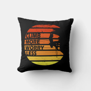 Coussin Escalade rock motivationnelle disant