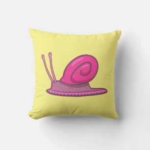 Coussin Escargot rose