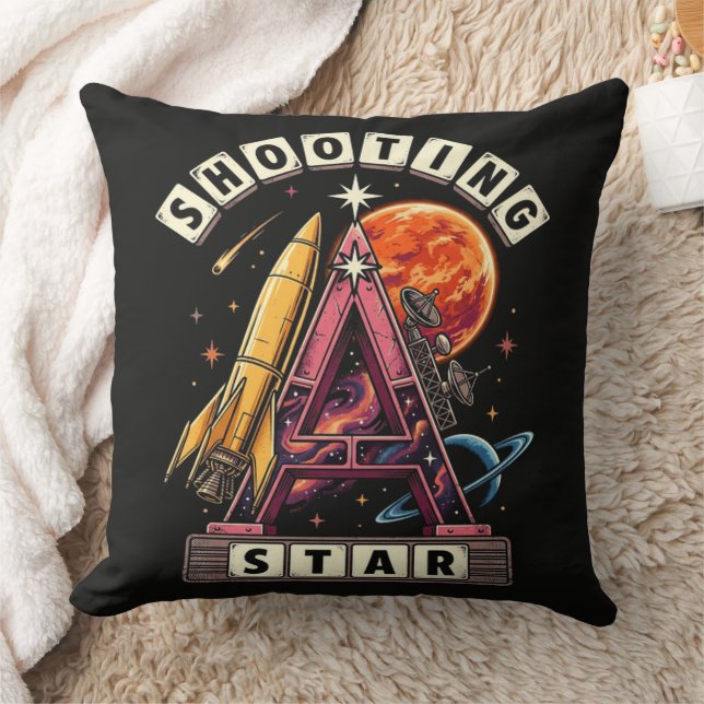 Coussin Espace d'étoile filante (Couverture)