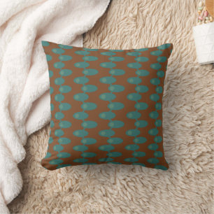 Coussin Espaces spatiaux turquoises