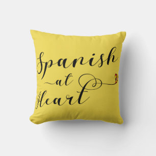Coussin Espagnol À Coeur Throw Cushion, Espagne