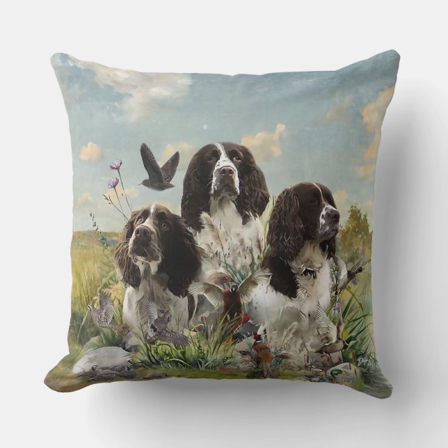 Coussin Espagnol Springer anglais, Art (Recto)