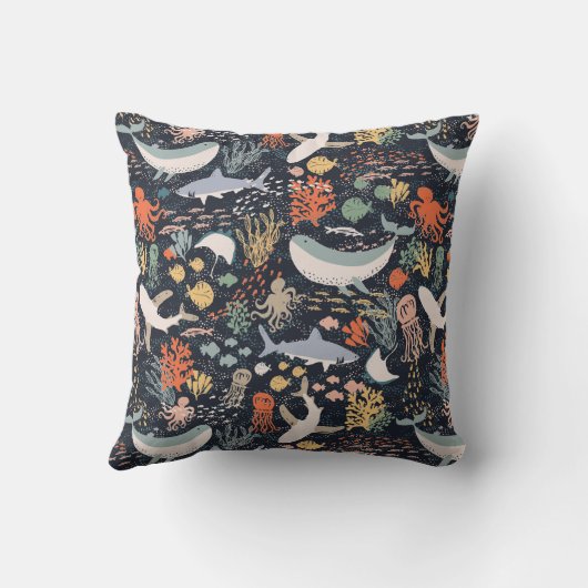 Coussin Espèce marine (Verso)