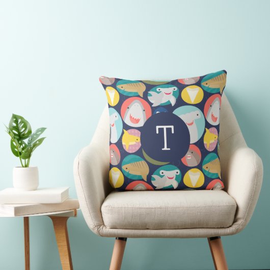 Coussin Espèces de requins mignons (Chaise)